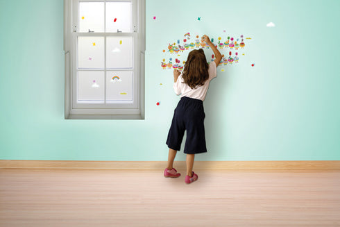 FIESTA CRAFTS - Alphabet Caterpillar Wall Stickers